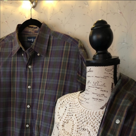 Ralph Lauren classic fit button down size large - Picture 3 of 6